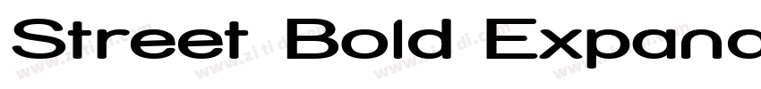 Street Bold Expanded字体转换